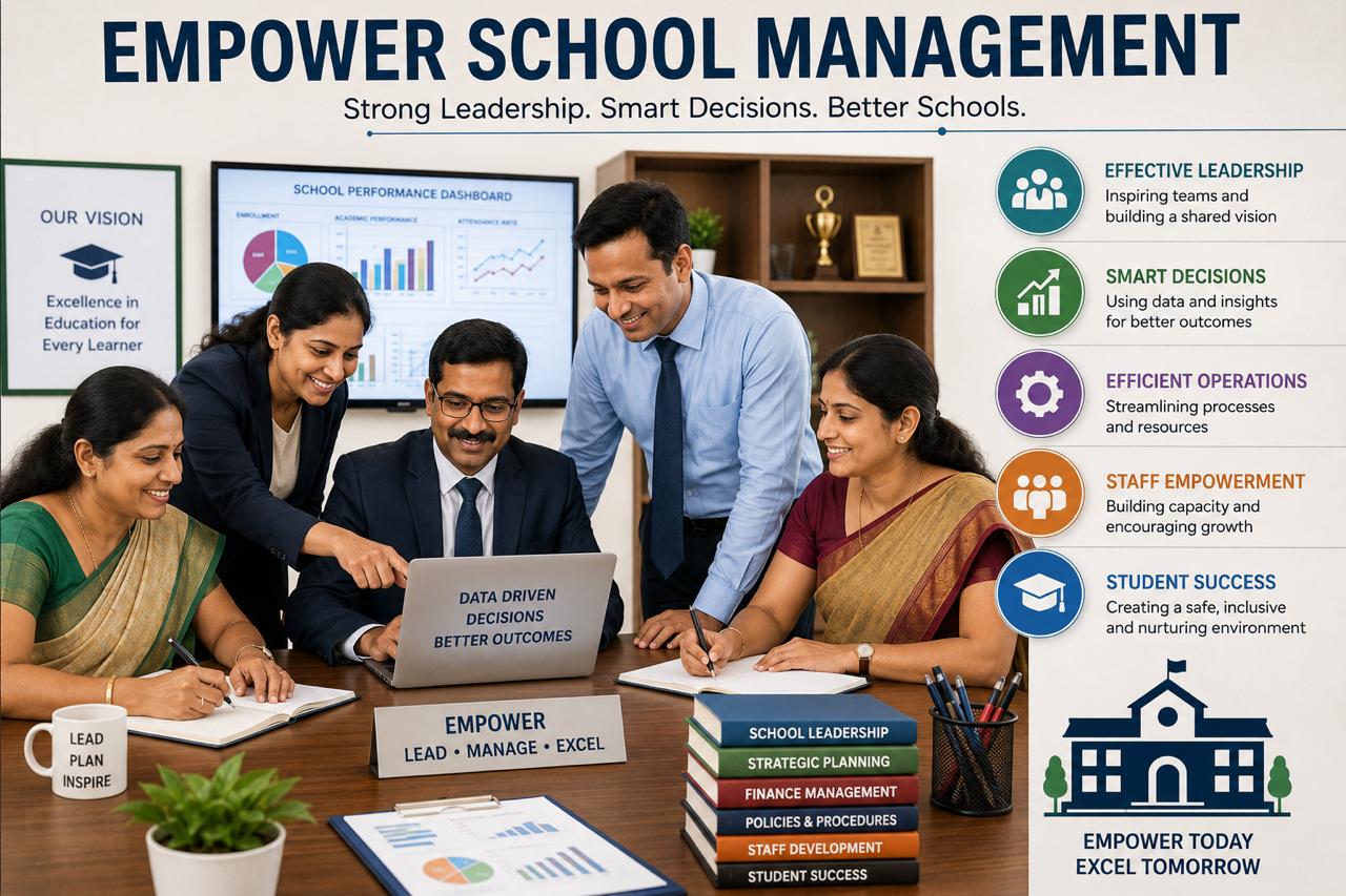 School leadership working together